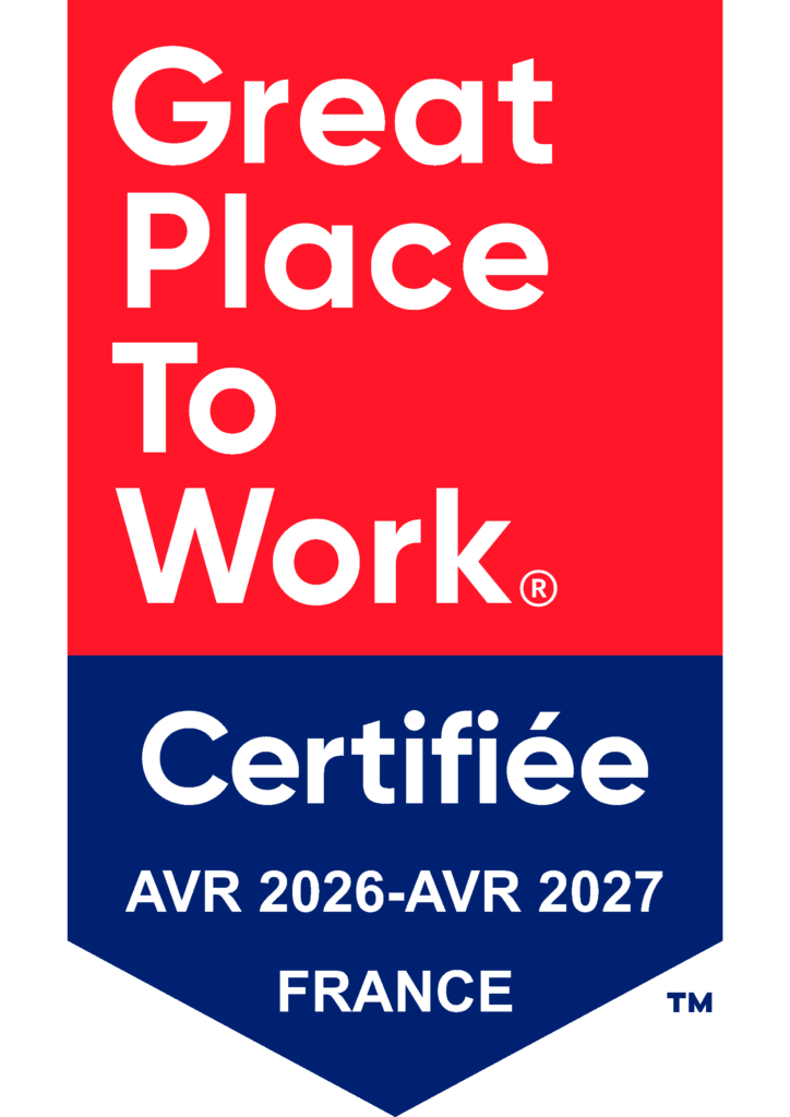 T2S est certifiée Great Place To Work. Logo bleu et rouge
Certification pour le bien-être au travail
